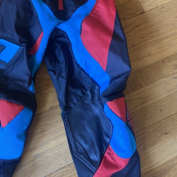 ONE INDUSTRIES CARBON Yamaha ATV MX BMX RACING PANTS size 30 Black/red/teal - Picture 8 of 16